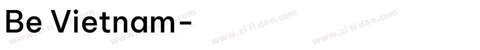 Be Vietnam字体转换